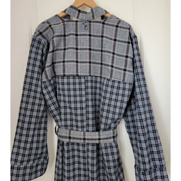 Savage x Fenty Remixed Plaid Belted Long Men's Robe Sz S - Picture 8 of 10